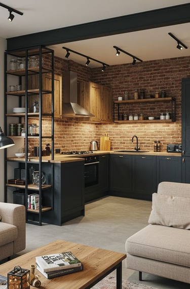 Fonksiyonel yerleşime sahip estetik mutfak tasarımı