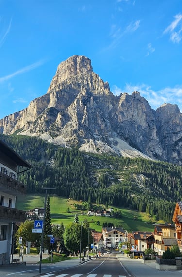 Foto tirada em trecho da nossa viagem pelas Dolomitas, na Itália
