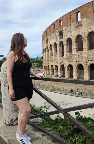 Foto tirada no Coliseu, em Roma