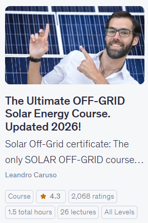 Off-grid solar system design and installation online course