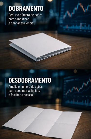 Dobramento e Desdobramento de ações