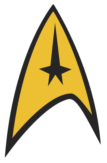 Star Trek insignia.
