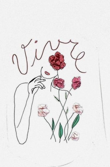Dessin réalisé en séance sur l'élan vital retrouvé grâce à l'art thérapie