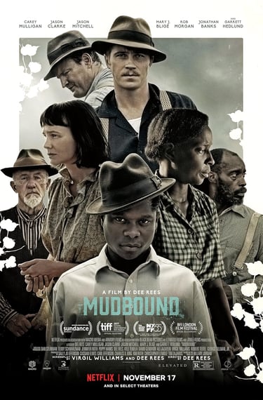 Poster for 'Mudbound' screening hosted by Auckland International Film Club.