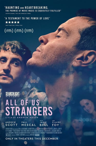 Poster for Andrew Haigh's 'All of Us Strangers' screening hosted by Auckland International Film Club