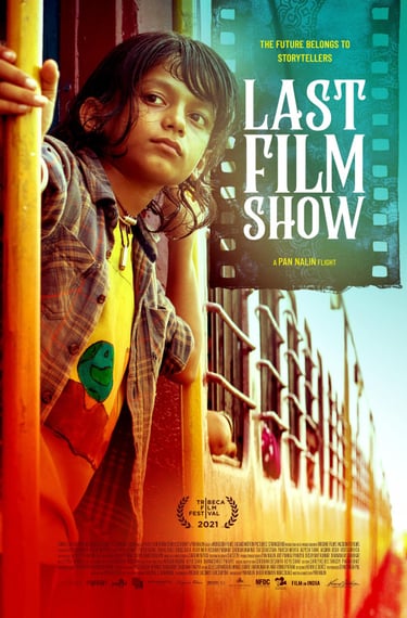 Poster for Pan Nalin's 'Last Film Show' screening hosted by Auckland International Film Club