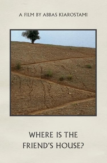 Poster for Where Is the Friend's House? screening hosted by Auckland International Film Club