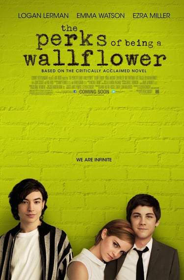 Poster for Stephen Chbosky's The Perks of Being a Wallflower screening hosted by Auckland International Film Club