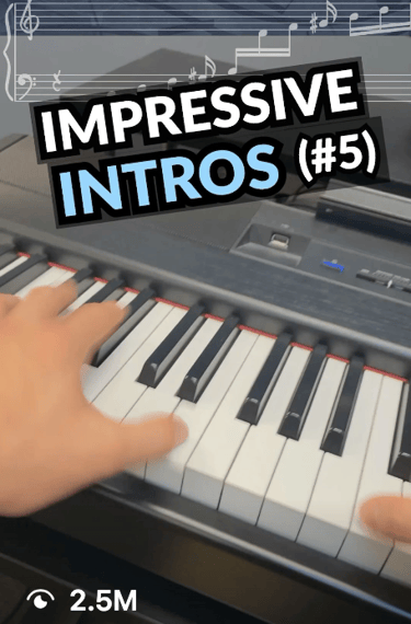 Daine Jordan's piano tutorial gaining millions of views called Impressive intros #5
