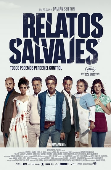 Poster for Damián Szifron's Wild Tales screening hosted by Auckland International Film Club