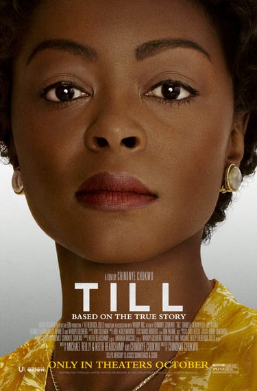 Poster for Chinonye Chukwu's 'Till' screening hosted by Auckland International Film Club.