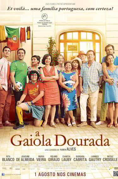 Poster for Ruben Alves's 'A Gaiola Dourada' screening hosted by Auckland International Film Club
