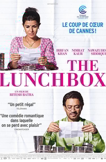 Poster for 'The Lunchbox' screening hosted by Auckland International Film Club