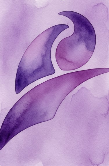 Surkow Art Paul Surkow Logo purple aquarell