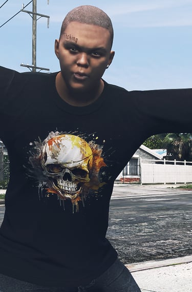 Young ped character posing like a gangster – GTA5