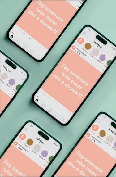 Frolicious Delights Instagram social media template design — brand identity