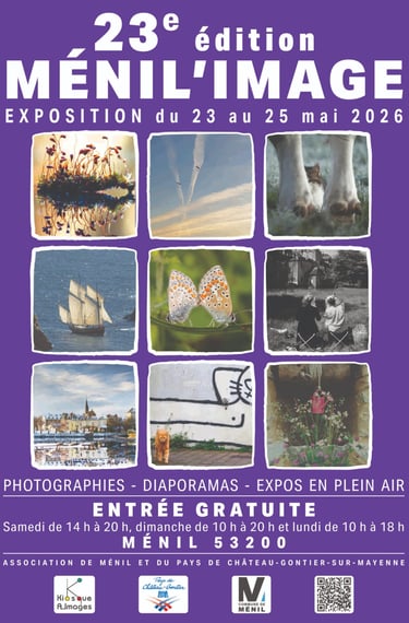 Affiche Ménil Image 2026, Kiosque à Image, Chateau-Gontier