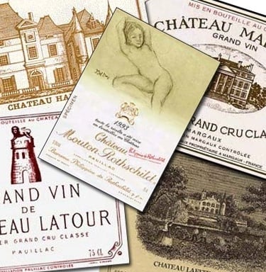  Premier Grand Cru Classé 1855 labels