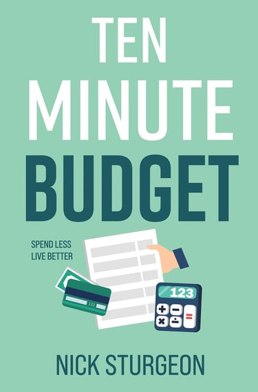 ten minute budget book written by author nick sturgeon