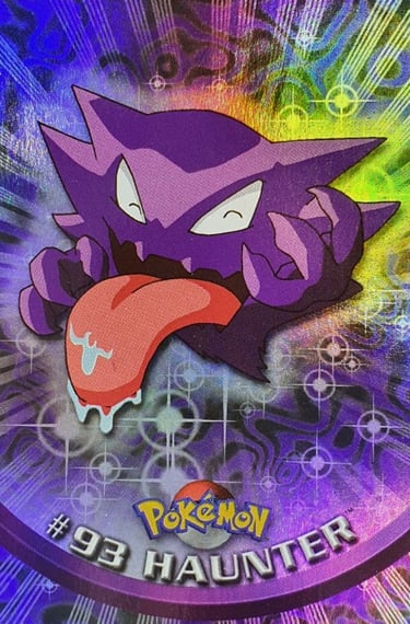 93 Haunter Topps Pokémon series 2 US rainbow foil
