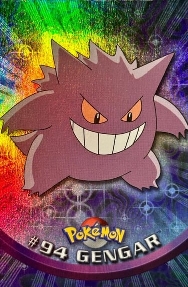 94 Gengar Topps Pokémon series 2 US rainbow foil