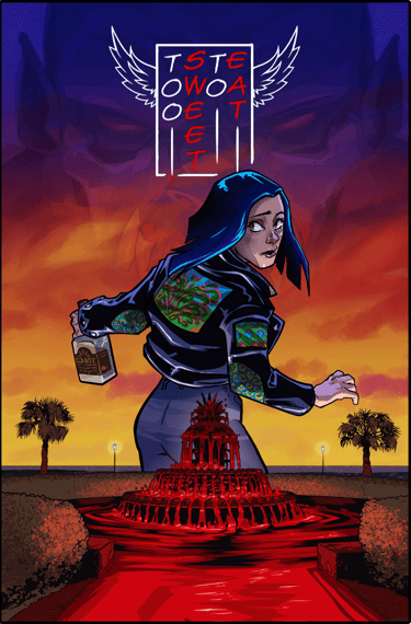 Too Sweet to Eat Issue 01 cover – Southern Gothic horror comic set in Charleston