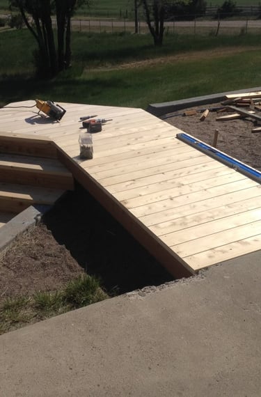 Walkway and stairs