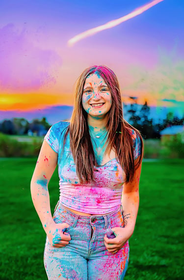Paint Powder senior pictures by Lititz PA senior picture photographer