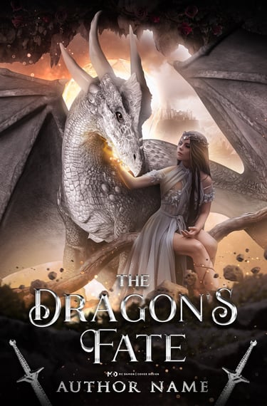 premade dragon book cover by mc damon