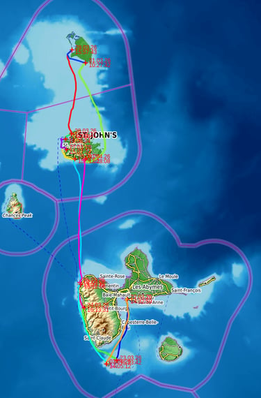 Leeward Islands Guadeloupe Antigua and Barbuda