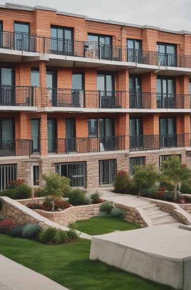 A clean and organized living room showcasing residential cleaning.