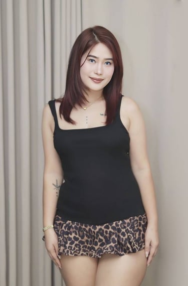 Tate standing in a calming massage room in Manila