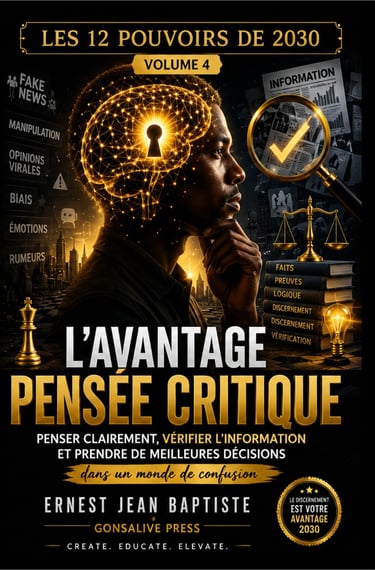 L’Avantage Pensée Critique book cover by Ernest Jean Baptiste