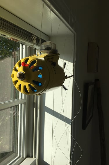 Talbotics submarine sculpture in Massachusetts office.