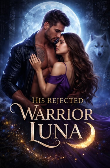 His Rejected Warrior Luna - Werewolf romance novel cover by Black Barbie - VJ & BB Premium Fiction