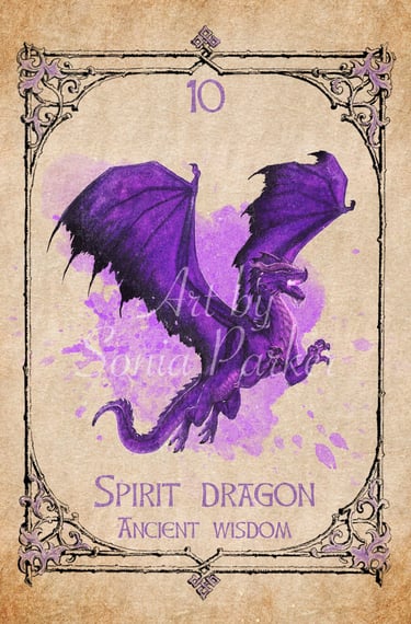 Spirit Dragon card from the animal spirit oracle deck