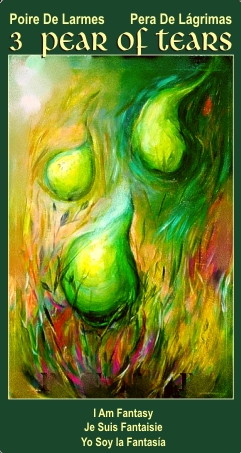 3 Pear of Tears tarot card I Am light and easy