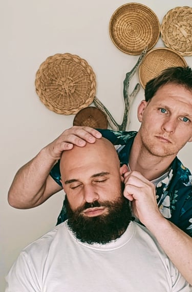 a man with a beard and a beard, is shown in a photo