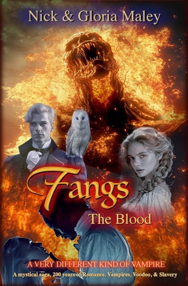 "Fangs: The Blood" by Nick and Gloria Maley book cover