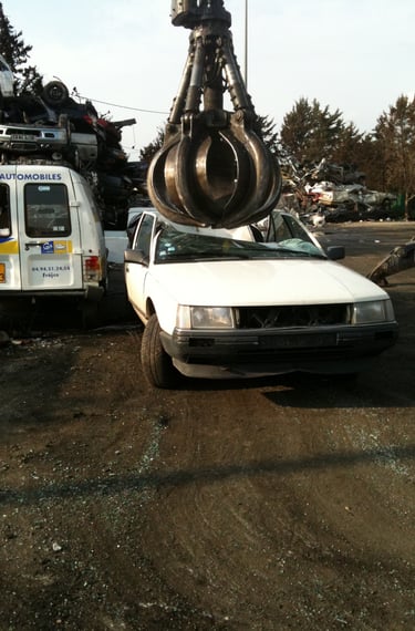 a craned truck with a craned crane on it