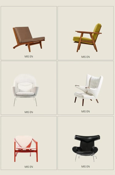 Hans J. Wegner Danish modern furniture Scandinavian interior Mid-century chair Nordic design timeles