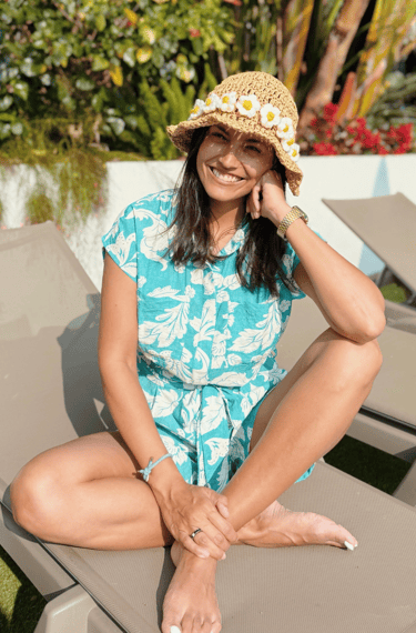 Customizar prendas con flores puff crochet