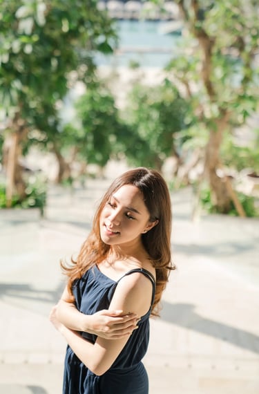 natural light portrait at apurva kempinski bali nusa dua