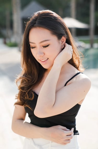 close up portrait in natural light at kempinski bali nusa dua