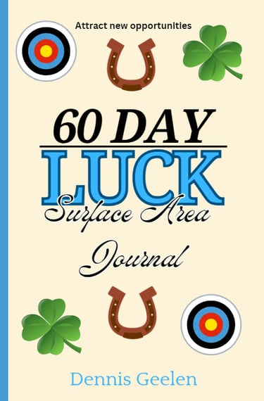 Cover of 60 Day Luck Surface Area Journal by Dennis Geelen 