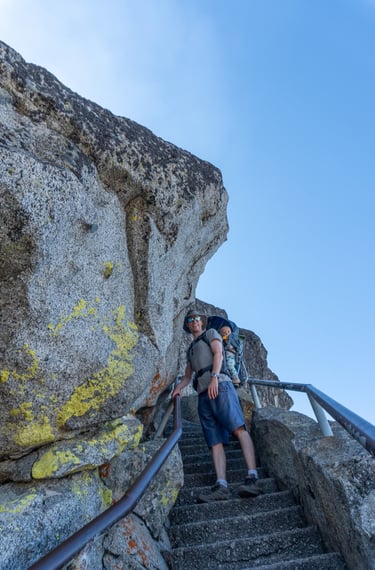 Narrow section on Moro Rock Trail