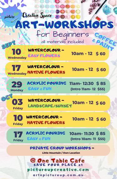 pictureupcreative monthly art workshop program