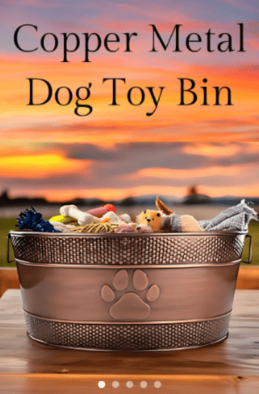 dog toy bin
