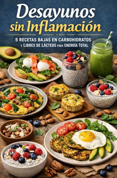 desayunos bajos en carbohidratos y sin lácteos
