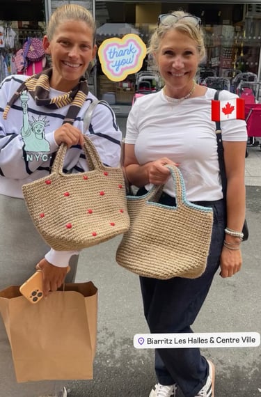 Sac Cabas en jute Torba Biarritz